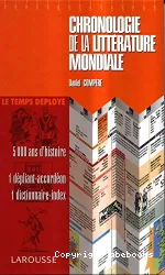 Chronologie de la littérature mondiale