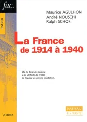 La France de 1914 à 1940