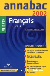 Français 1re L, ES, S : Nouveau programme