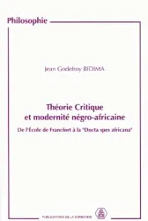 Théorie critique et modernité négro-africaine