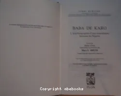 Baba de Karo : l'autobiographie d'une musulmane haoussa du Nigéria