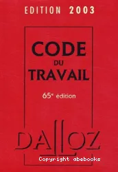 Code du travail 2003