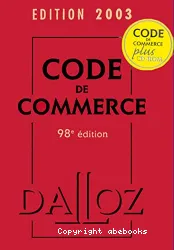 Code de commerce 2003