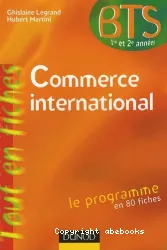 Commerce international, BTS 1re et 2e années