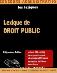 Lexique de droit public