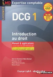 DCG 1 introduction au droit : manuel & applications, Licence