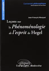 Leçons sur la Phénoménologie de l'esprit de Hegel